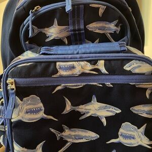 Pottery Barn kids backpack and matching lunch box. Large size